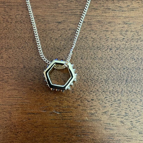 NWT gold All Saints stone pendant - 19 inches - Picture 4 of 4